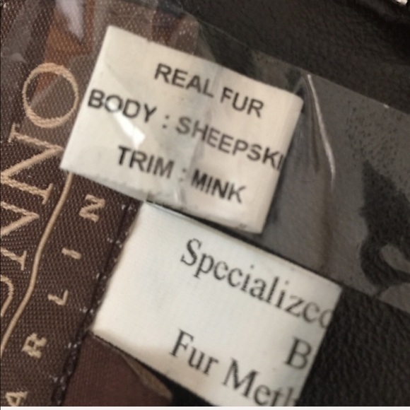 Genuine Spanish shearling 🐑with mink trim coat from Nordstrom’s - Picture 6 of 7
